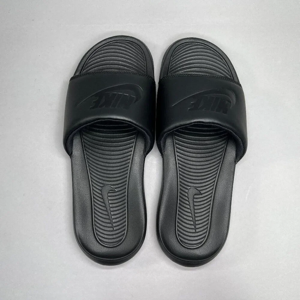 Nike Victori One Sandals Men's Size 8 Black Running Recovery Summer Beach Slides